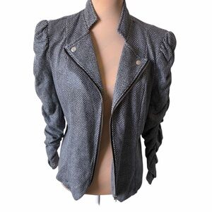 JohnPaulRichard‎ Black & White Moto Jacket Size M